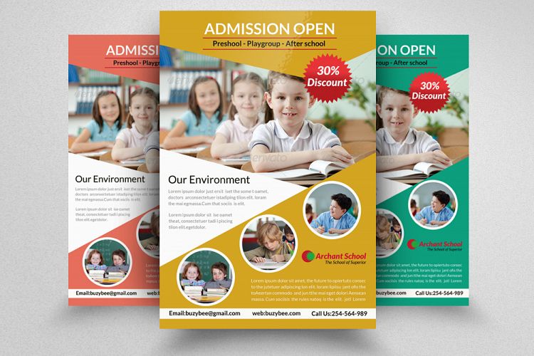 Admission Open Flyer Template