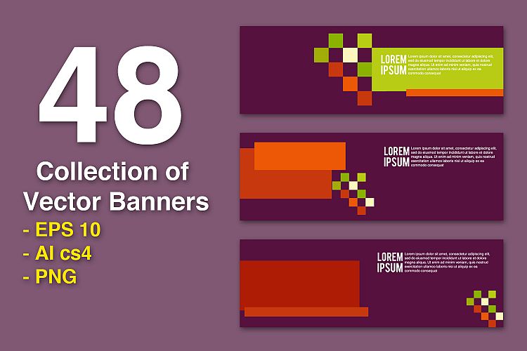 48 Collection of Vector Banners