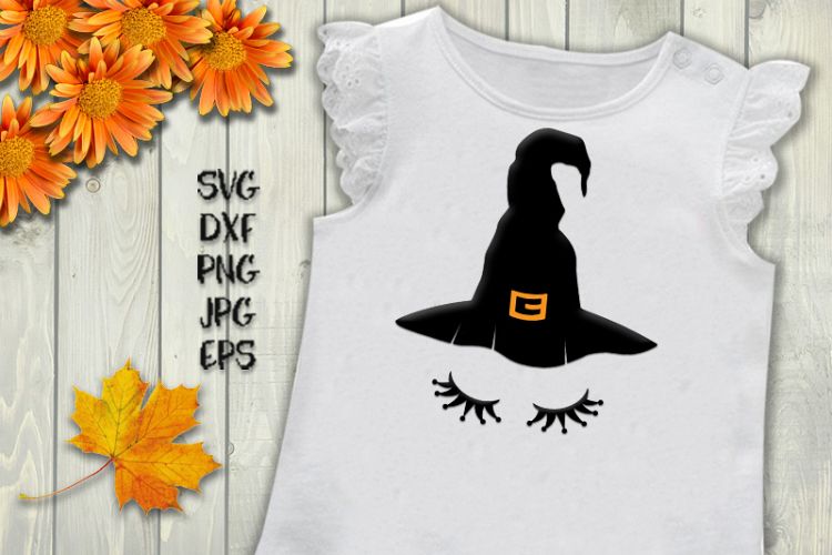 Little witch svg, witch face svg, witch hat svg, Halloween
