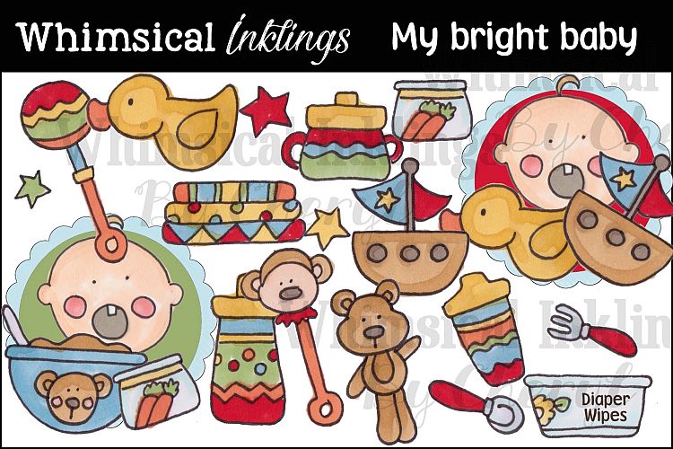 My Bright Baby Clipart Collection
