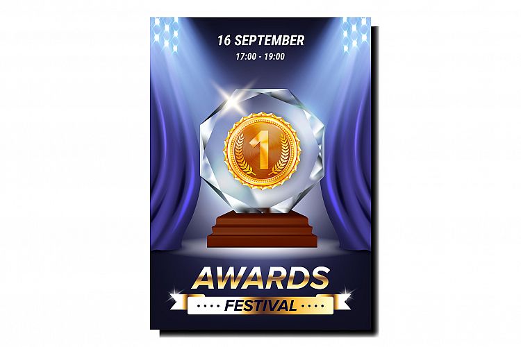 Awards Festival Creative Promotional Poster Vector example image 1