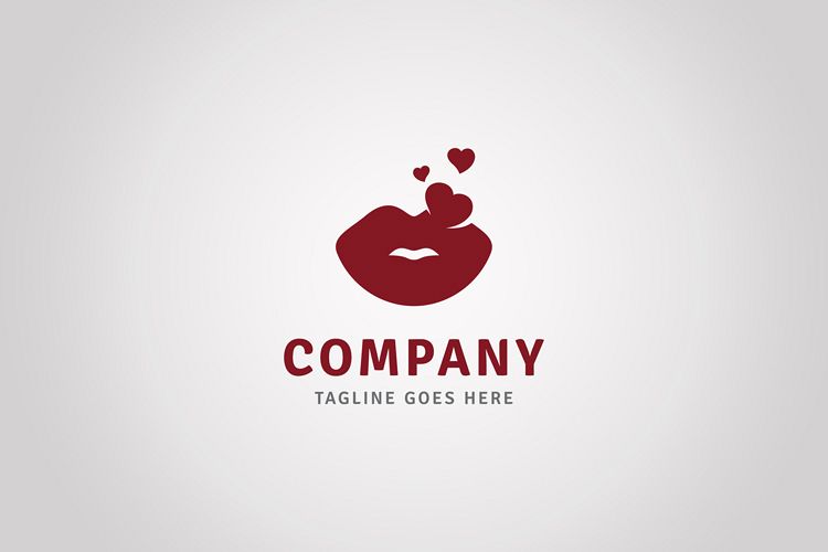 Hearts Kiss Logo