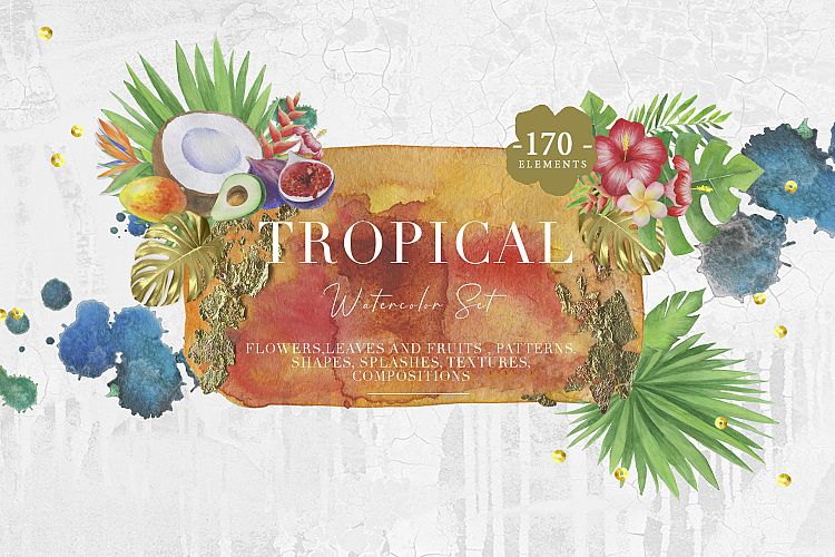 Tropical Watercolor Set
