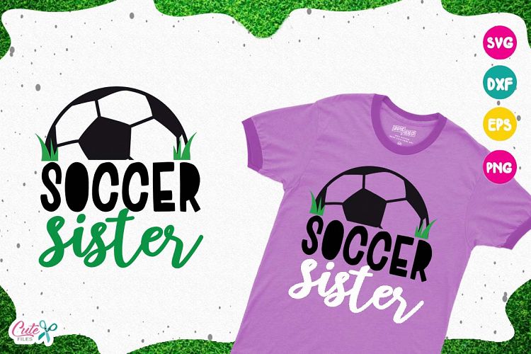 Soccer sister, sport cut files for craftter