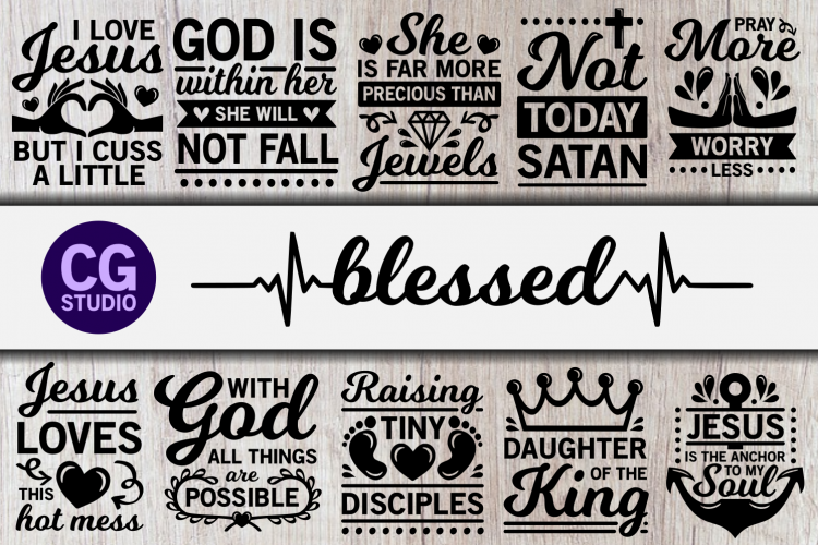 Blessed svg Bundle, Jesus svg, Christian svg, mom svg, svg