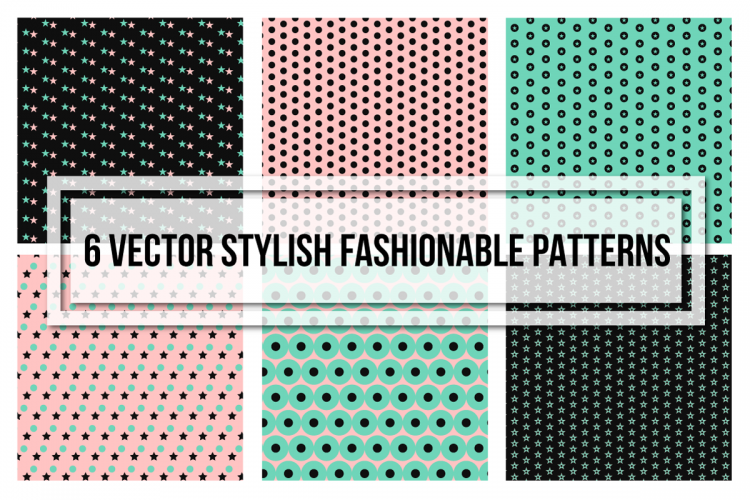 Stylish Fashionable Seamless Patterns