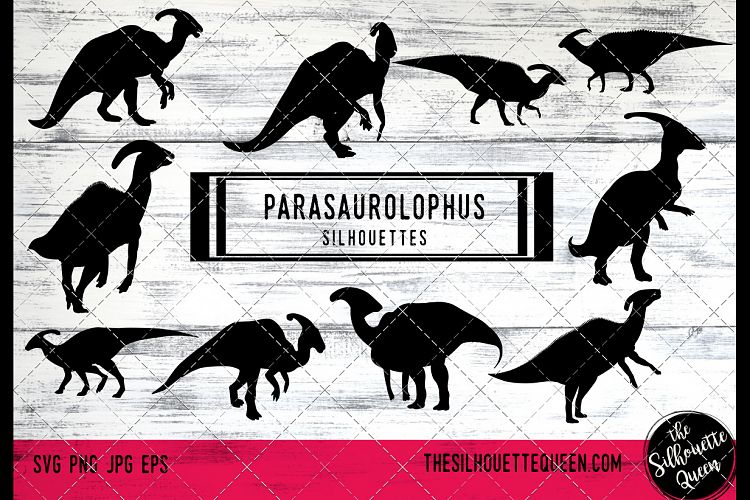 Parasaurolophus Dinosaur svg files cricut, silhouette clip a