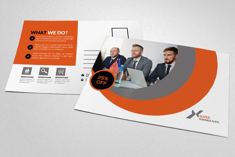 Business Training Agency Postcard
