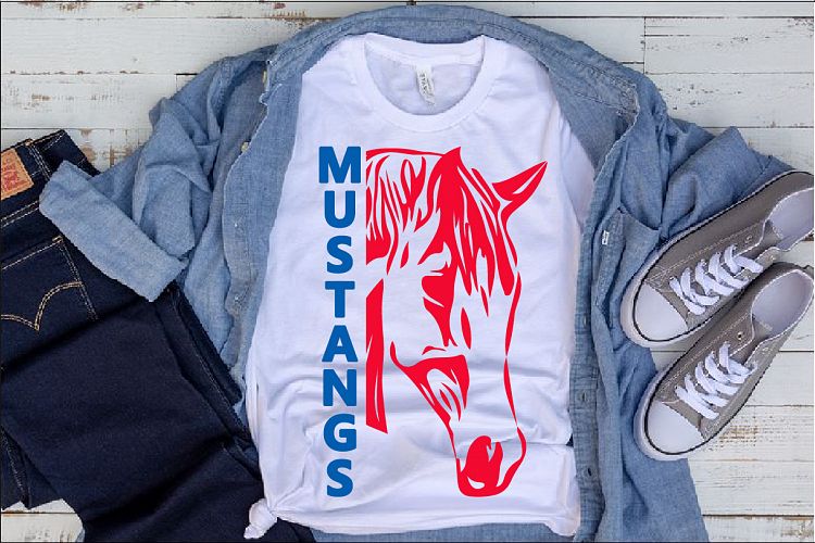 Mustangs Sport Heart SVG NFL nba mlb ncaaf Cheer high 990s