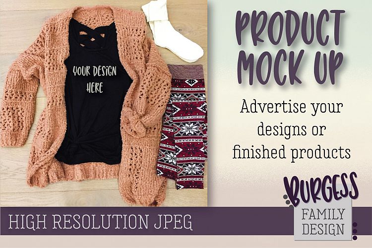 MOCK UP Cozy sweater   leggings| High Resolution JPEG