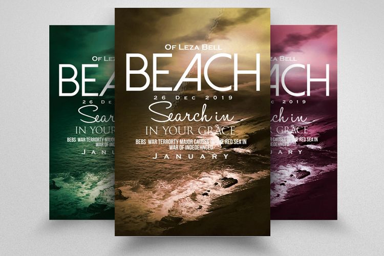 Beach Flyer Psd