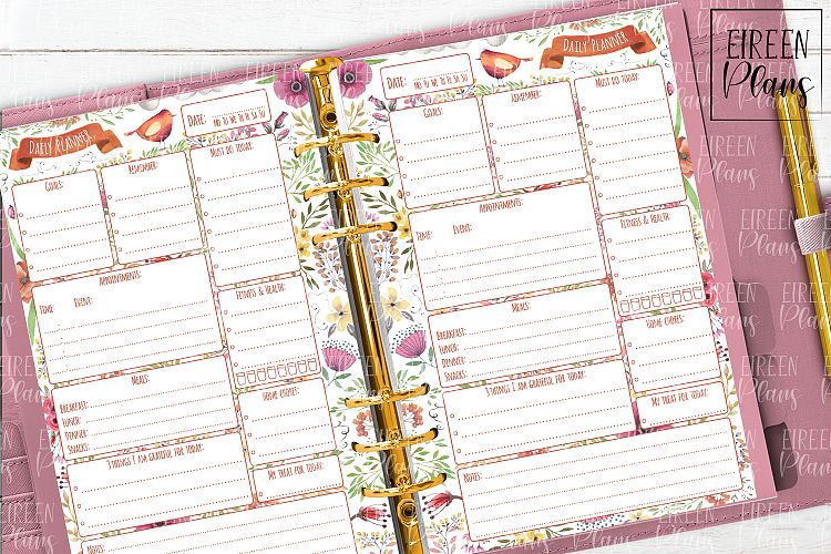 Daily Printable for 5.5x8.5 planners