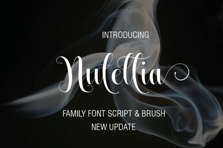 Nutellia Font Script & Brush