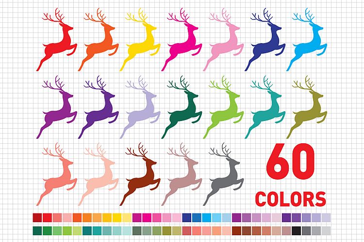 Christmas Clipart / Christmas graphic and illustrations / Deer Clipart / Scrapbooking / Card Makig / Reindeer Clipart