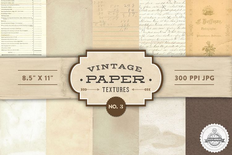 Vintage Paper Textures Vol. 3