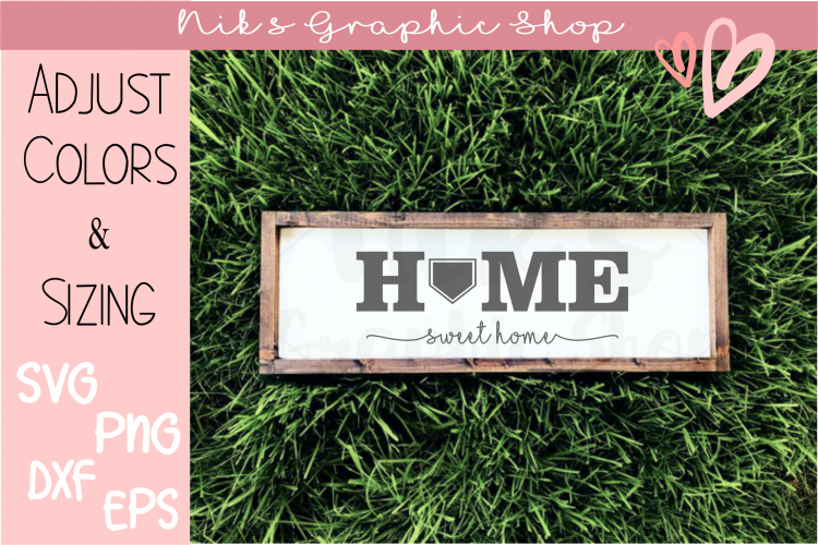 Baseball Svg, Home Sign Svg, Home Plate Svg