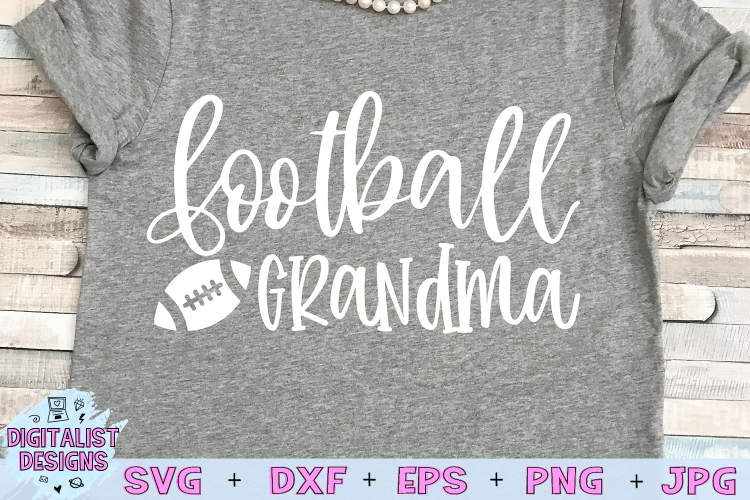 Football Grandma SVG