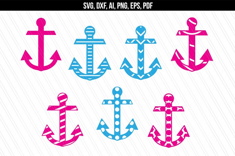 Anchor Nautical svg dxf files