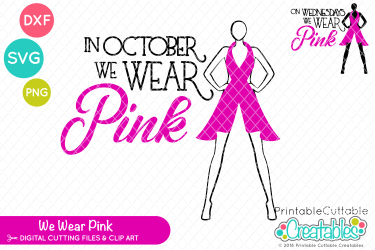 We Wear Pink SVG