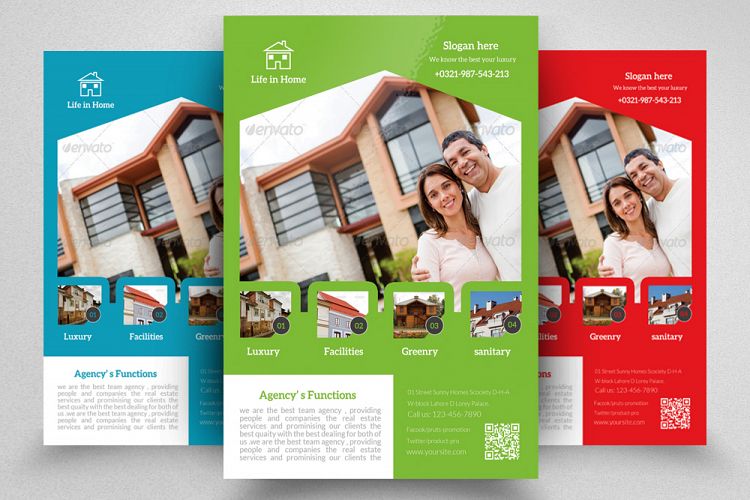 Real Estate   House for Sale Flyer