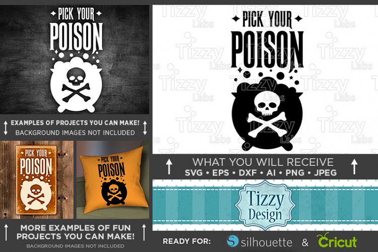 Halloween Svg files - Pick Your Poison Svg File - 4042