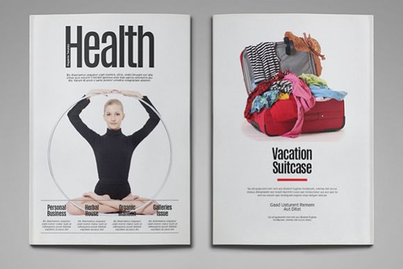 Health Magazine Template