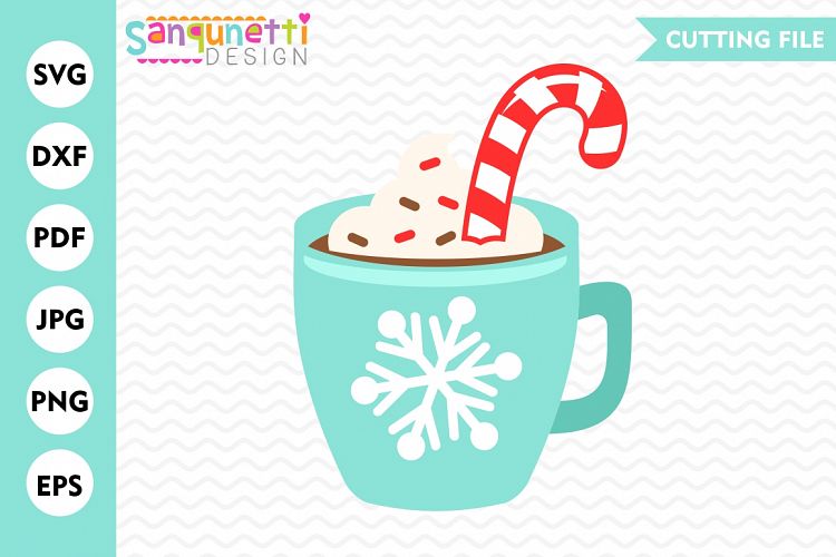 Peppermint Mocha SVG, Hot Chocolate SVG, Peppermint svg