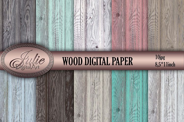 Wood digital paper 8. 5 x 11 Wood grain background