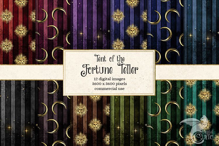 Tent of the Fortune Teller Digital Paper