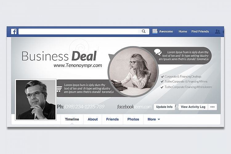 Business Dealing Facebook Timeline Cover
