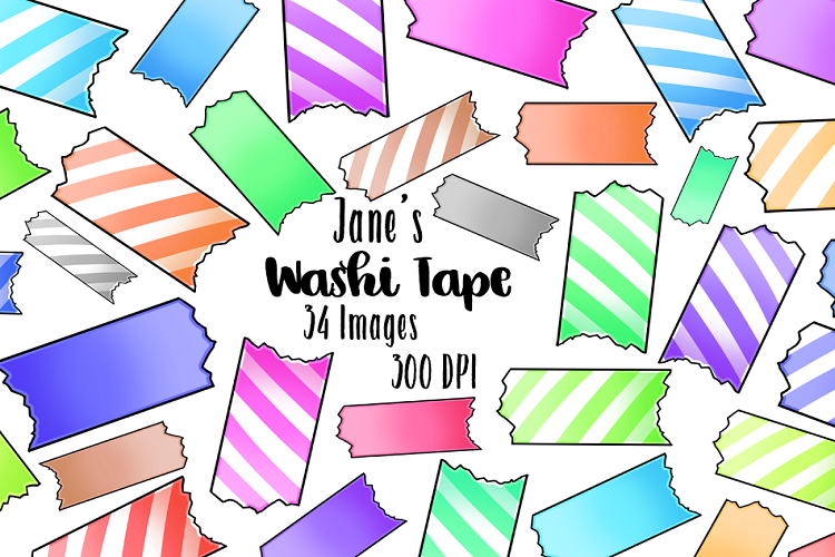 Kawaii Washi Tape Clipart
