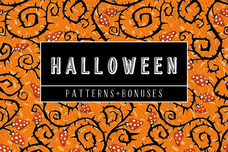 Halloween Seamless Patterns Bonuses
