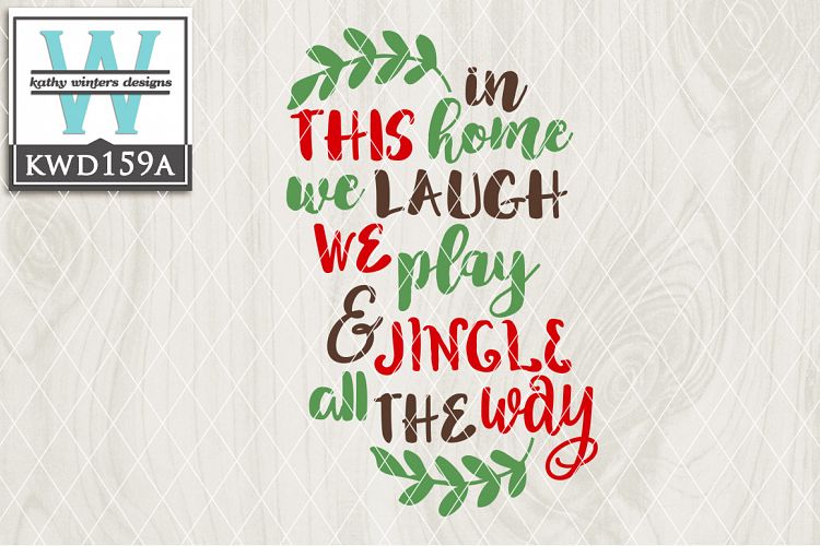 Christmas SVG - Jingle All The Way KWD159A