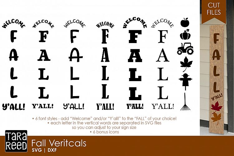 Fall Vertical Sign Bundle