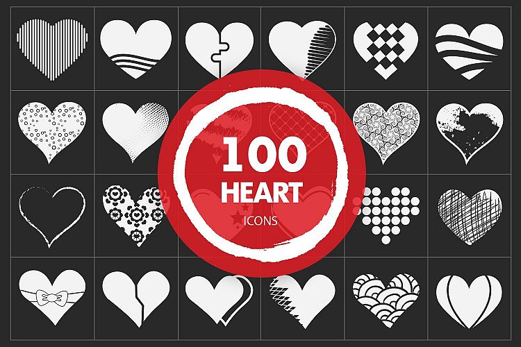 Heart Vector Icons Set