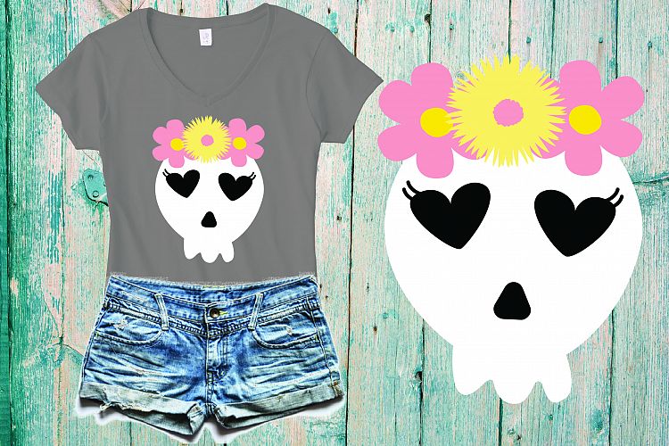 Halloween svg, skull svg, girl skeleton, skeleton face 368SV