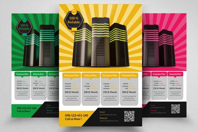 Web Hosting Flyer Template