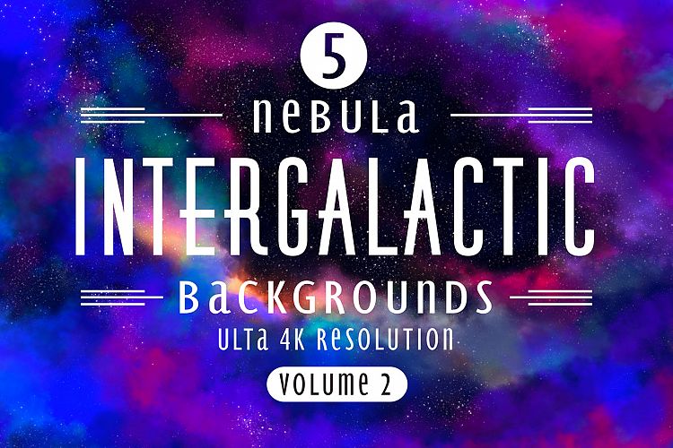 Intergalactic Volume 2 - 5 high resolution backgrounds