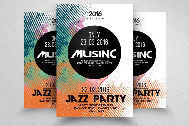 Jazz Music Party Flyer