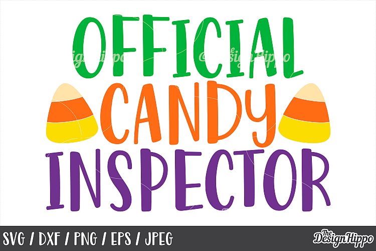 Official candy inspector SVG, Candy corn, Trick or treat SVG