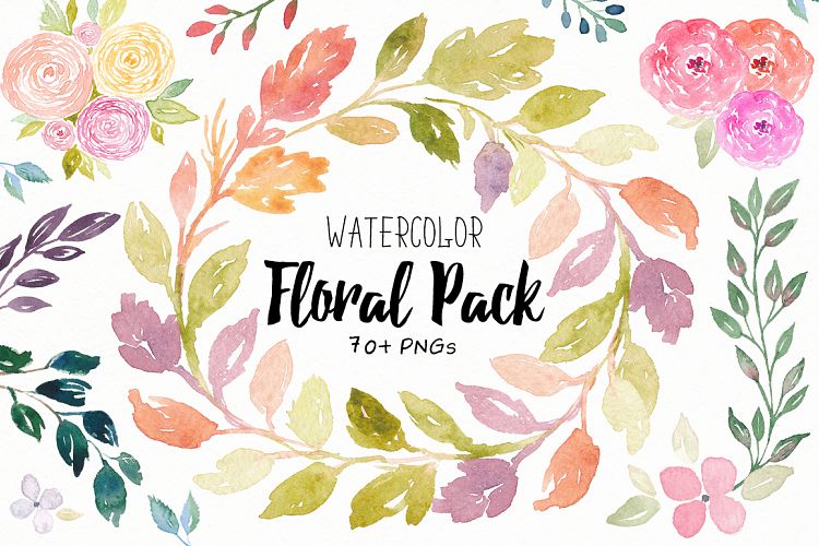 Watercolor Floral Pack