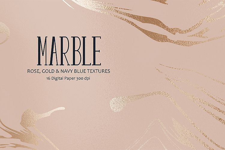 Marble, Rose, Gold   Navy Blue Textures