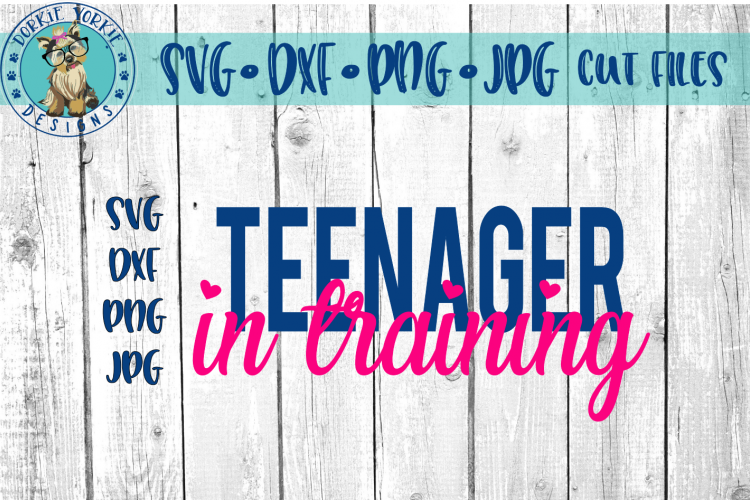 Teenager In training -  SVG cut file