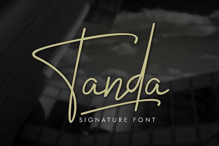 Tanda Signature Font