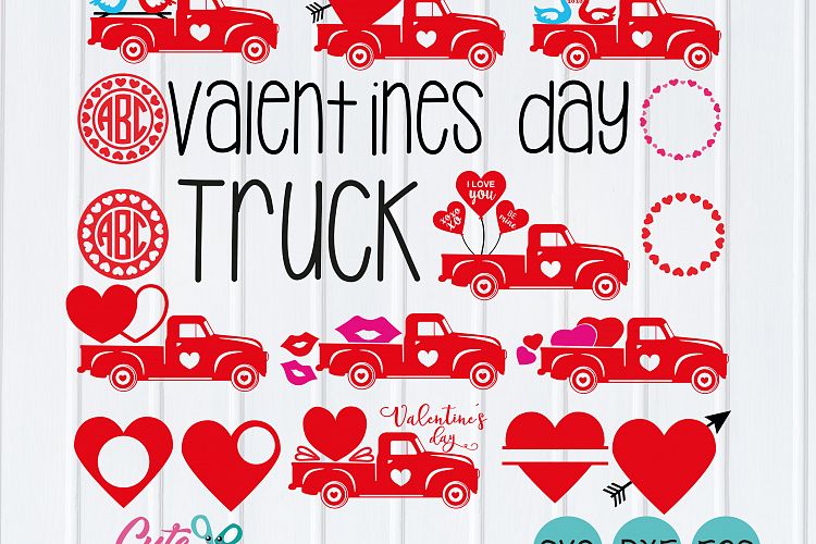 My first valentines day, truck svg, Monogram Frames, kiss H