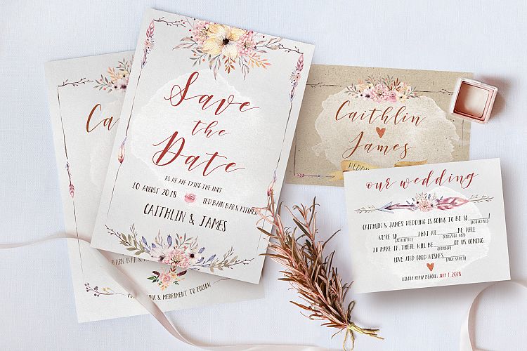 Boho Flower Wedding Suite