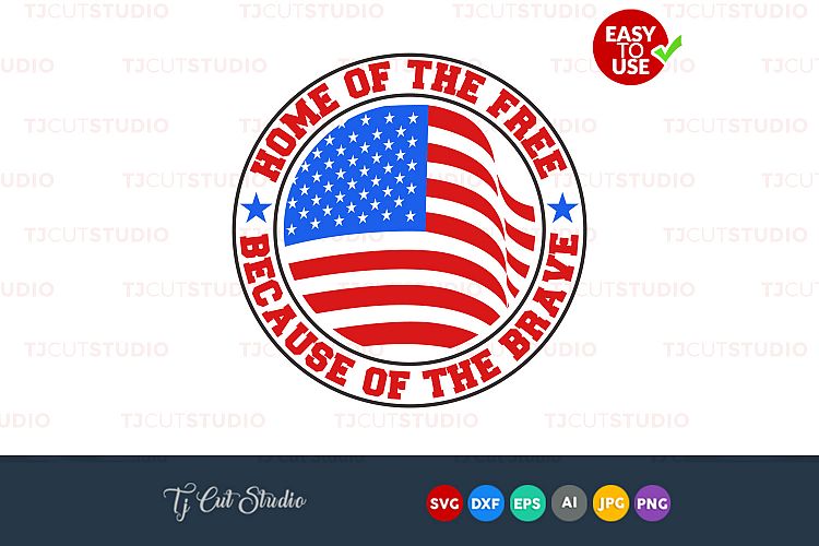 Download Home of the brave, because of the brave, American flag ...