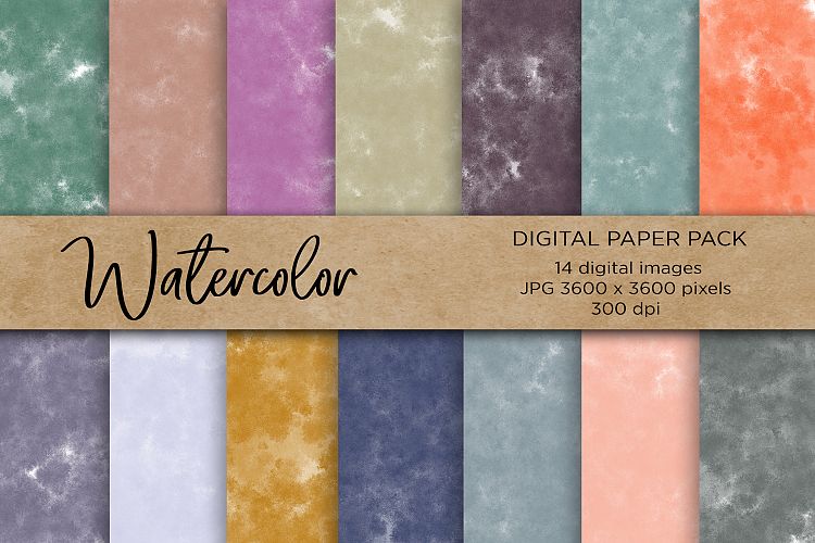Watercolor Digital Paper