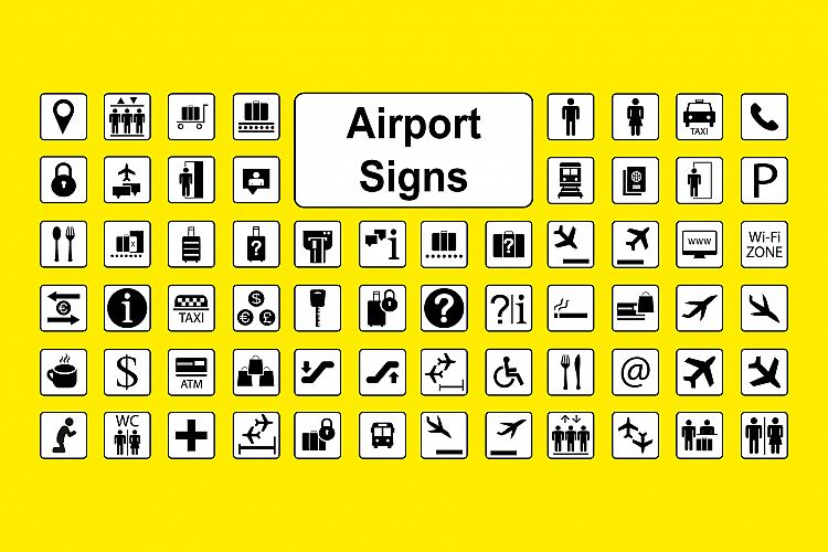 Huge set of airport icons