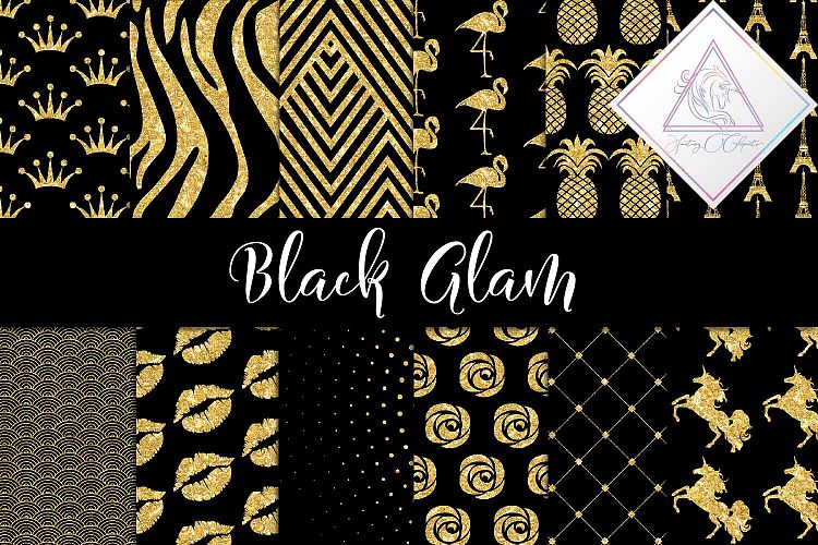 Black Glam Digital Paper
